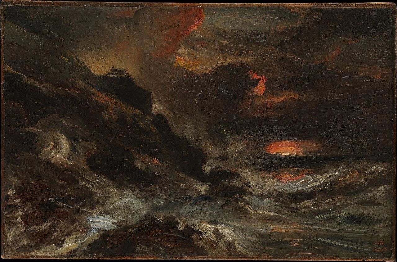 Una tempesta al largo della costa della Normandia - Metropolitan Museum of Art, New York